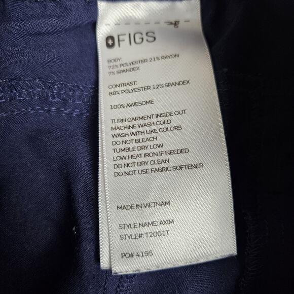 Figs Men's Cargo Pants - Navy Blue - Picture 9 of 12